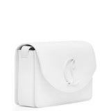 Loubi54 small white leather crossbody bag