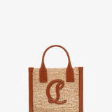 By My Side mini raffia tote bag
