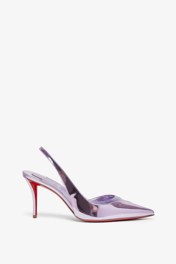 Posticha 80 metallic slingbacks