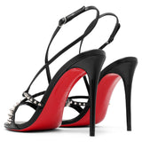 Tatooshka 100 black spikes sandals