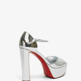 Sandaloo 130 silver platform sandals