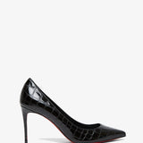 Kate 85 black calf ali pumps