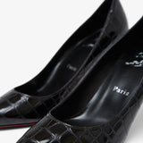 Kate 85 black calf ali pumps