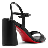 Miss Jane 85 black leather sandals