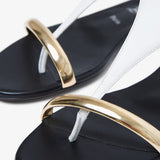 Athinita black flat sandals