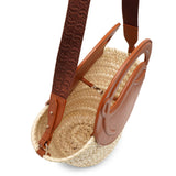 Biloumoon small brown raffia bag