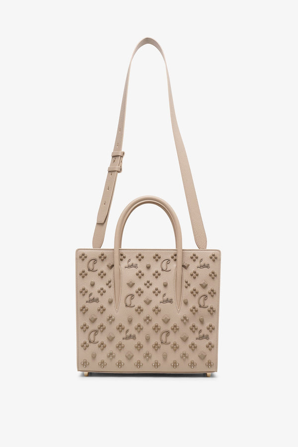 Paloma S medium beige leather bag