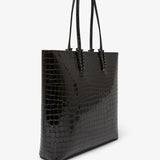 Cabata black calf ali zipper tote bag