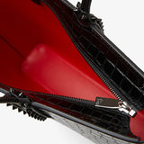 Cabata black calf ali zipper tote bag