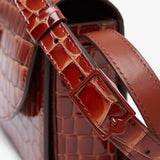 Loubi 54 brown calf ali crossbody bag