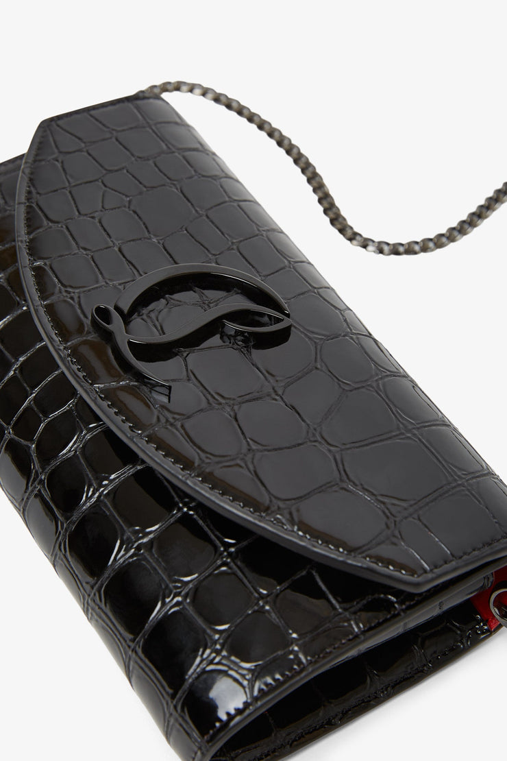 Loubi 54 black calf ali wallet on chain bag