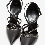 Tatooshka 100 spiked leather pumps