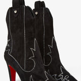 Santigag 85 strass black suede boots