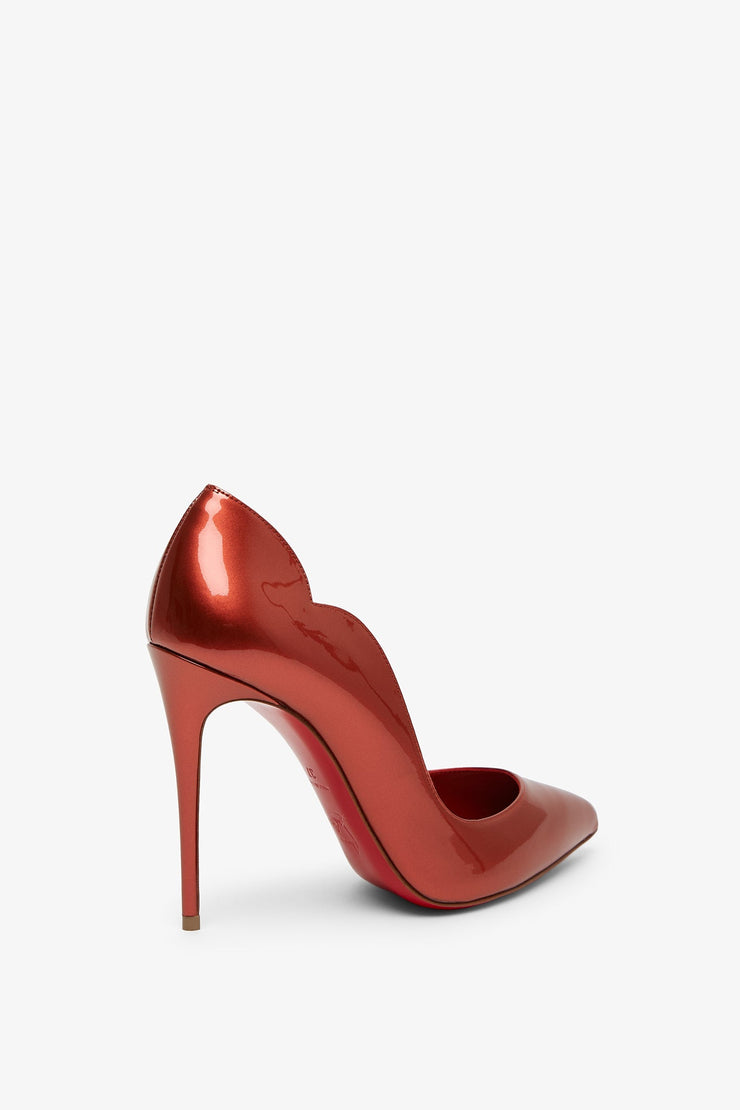 Hot Chick 100 red metallic pumps