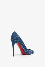 Kate 100 denim brodé pumps