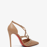Tatooshka 100 beige leather pumps