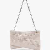 Loubitwist small beige strass bag