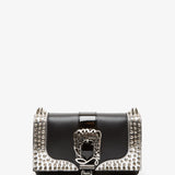 Paloma Giddy black spikes clutch