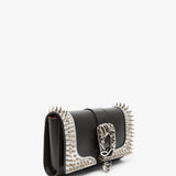 Paloma Giddy black spikes clutch