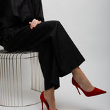 Kate Max 100 red suede pumps