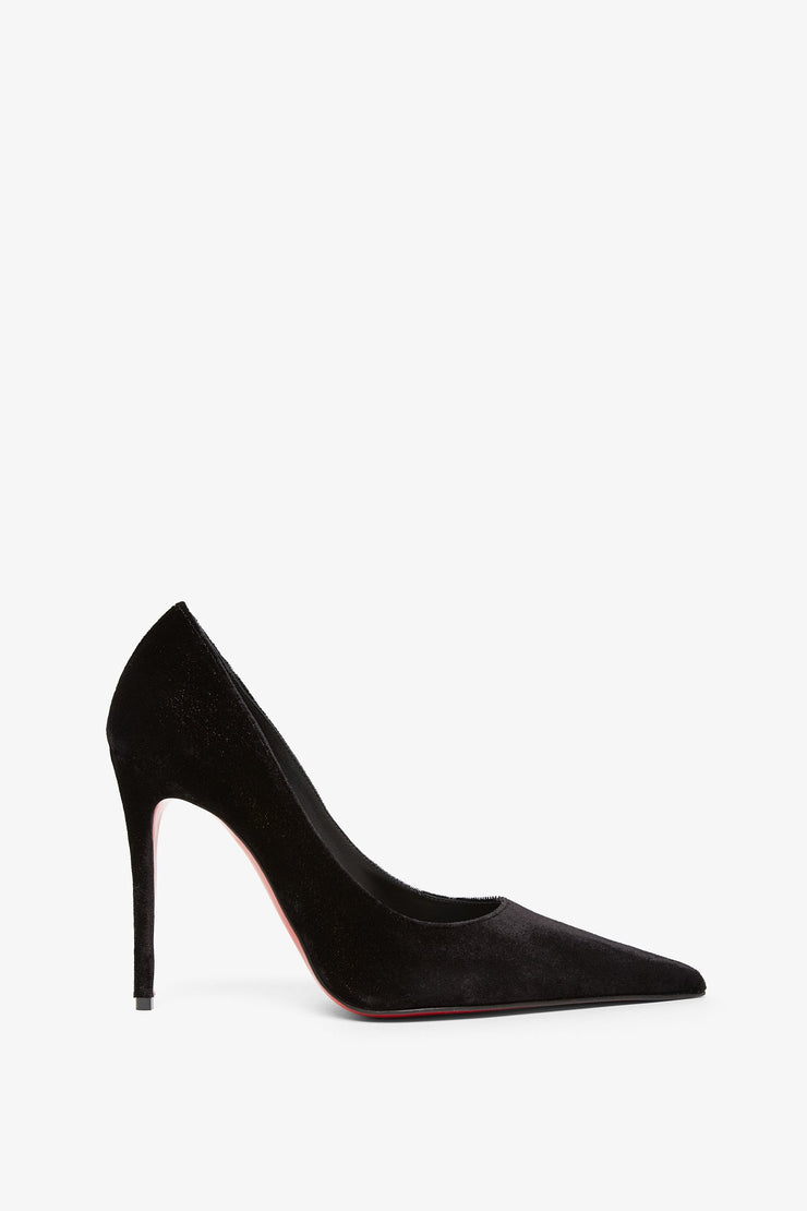 Kate Max 100 black velvet pumps