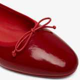 Sweetie Jane red soft patent ballerinas