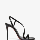 Rosalie 100 black glitter sandals