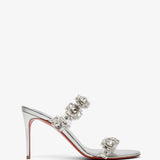 Just jewel 85 silver mules