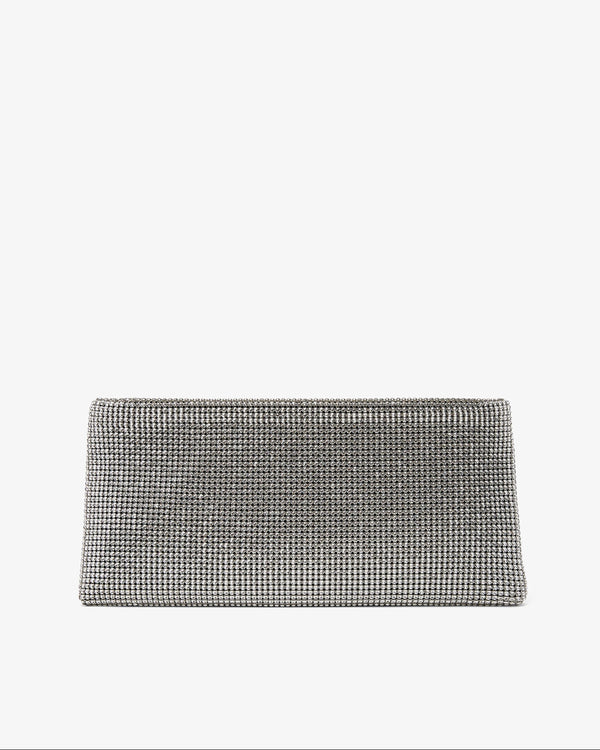 Textured clutch bag on a white background