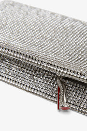 Maykimay silver crystal clutch