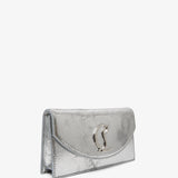 Loubi54 silver clutch