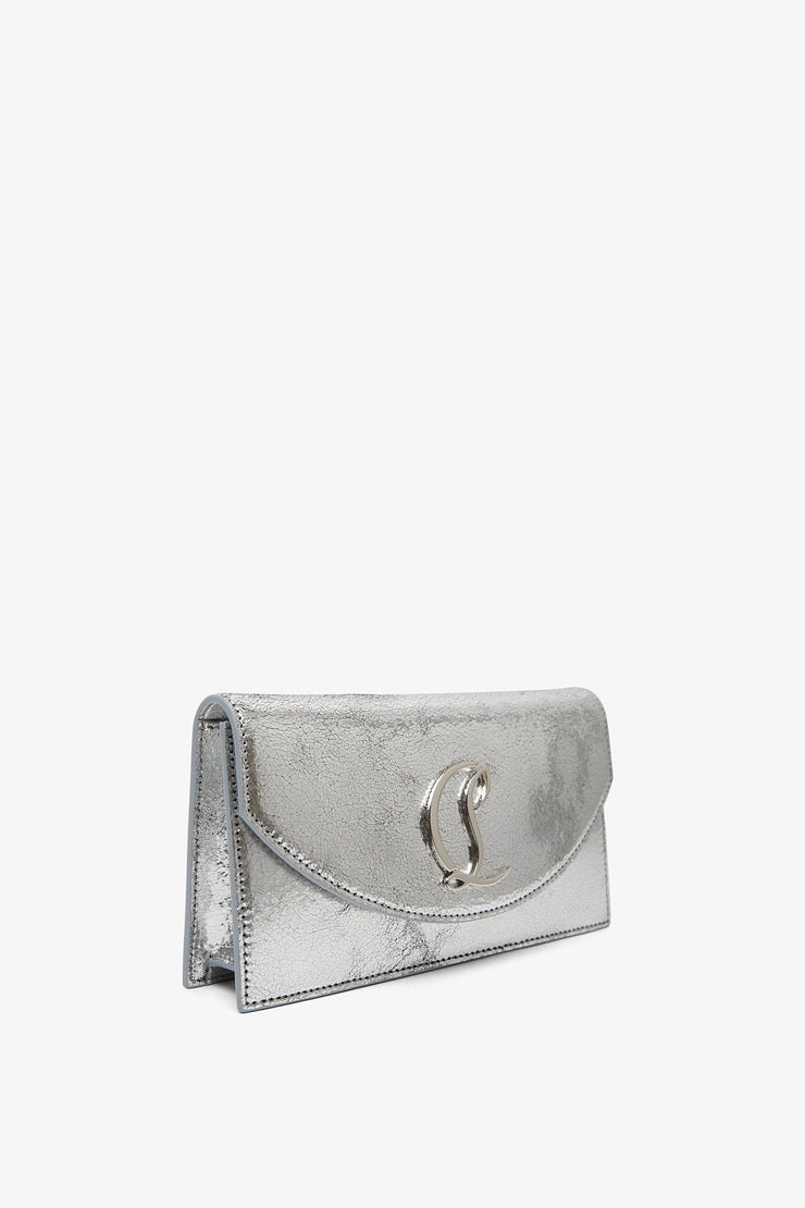 Loubi54 silver clutch