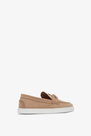 Chambeliboat beige nubuck loafers