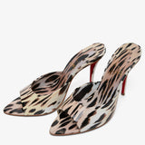 Miss Z 100 animal print patent mules