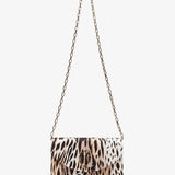Loubi54 animal print satin clutch