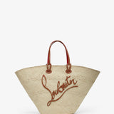 Cabata large raffia basket bag