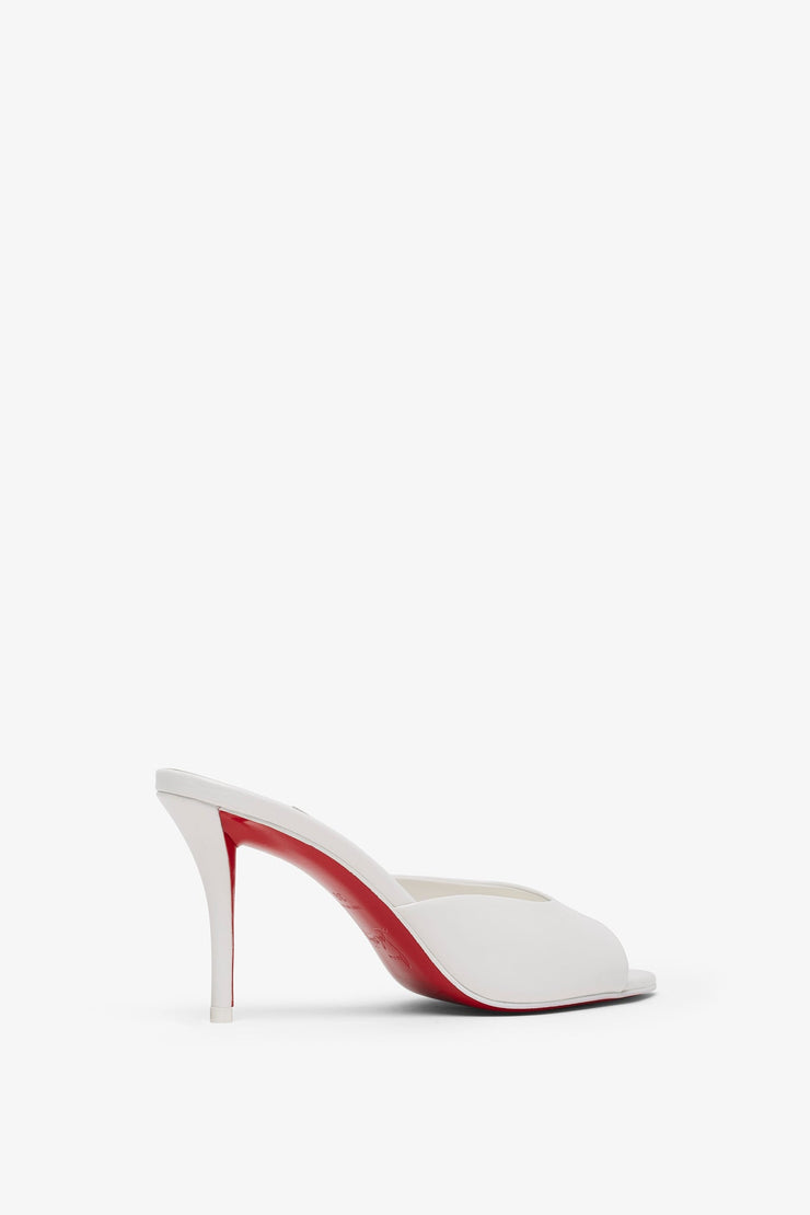 Miss Z 80 white patent mules
