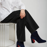 Turela dark blue suede boots