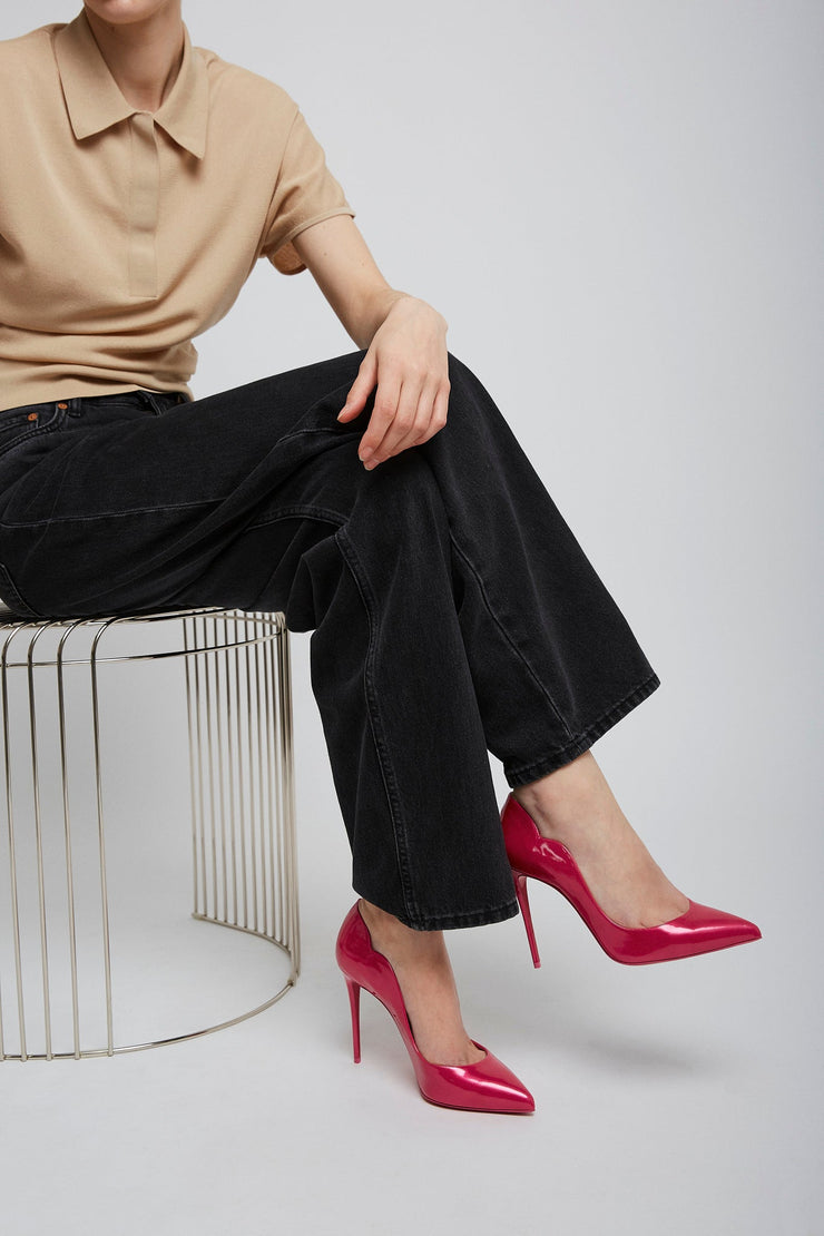 Hot Chick 100 patent pumps