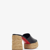 Calakala 85 black leather espadrilles