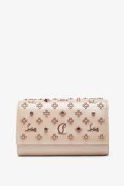 Paloma beige leather clutch