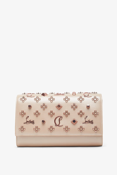 Paloma beige leather clutch