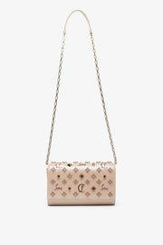 Paloma beige leather clutch