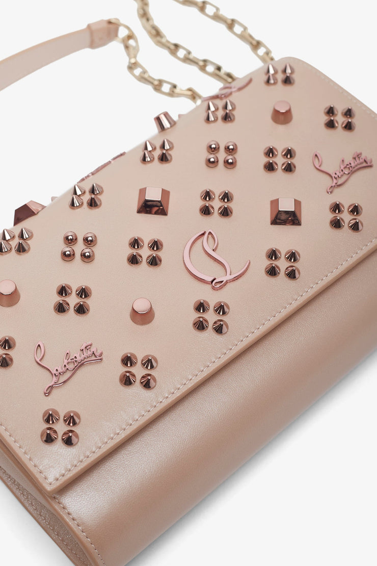 Paloma beige leather clutch