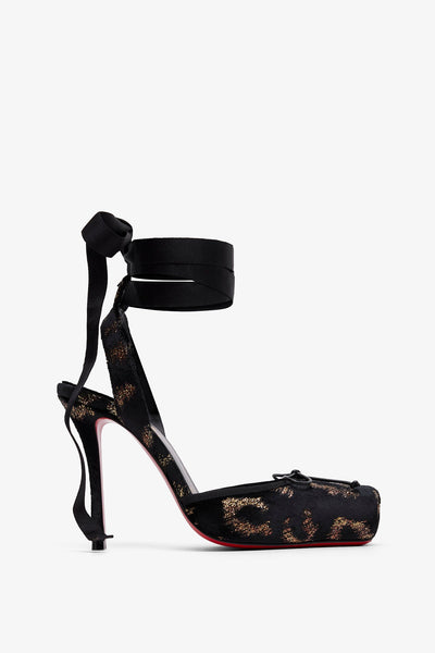 Cassia 100 velvet and lamé pumps