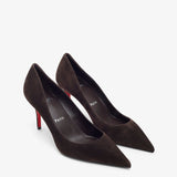 Miss Z 80 brown suede pumps