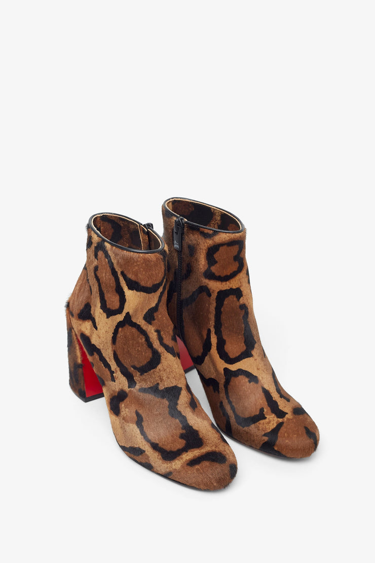 Jane 85 lepard ankle boots