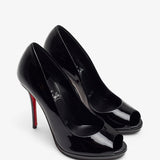 Lady Z 120 black patent pumps