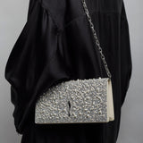 Bettina sliver strass clutch