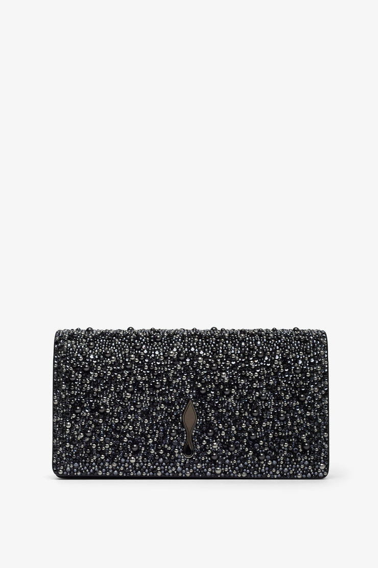 Bettina black strass clutch